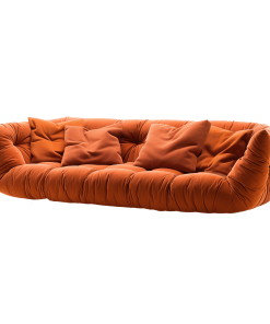 Alternative view of Vintage Cognac Leather Sofa